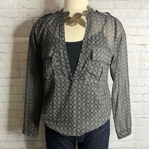 Beautiful Metaphor Sheer Blouse(L)